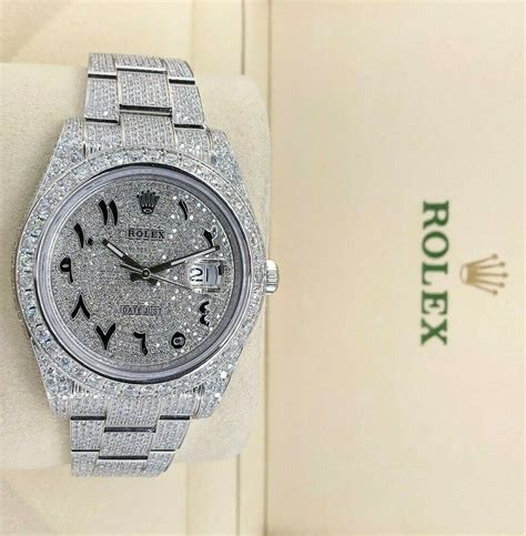 bust down lab diamond rolex|diamond rolex iced out.